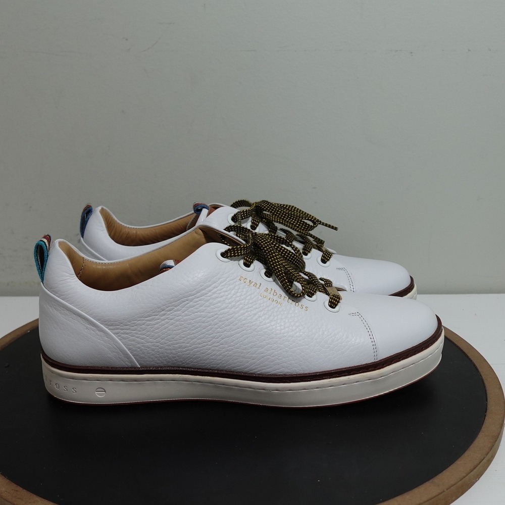 Royal Albartross Golf Shoe Men 8 Leather White The Pontiac Classic Luxury Shoes